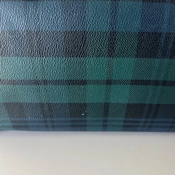 Polo Ralph Lauren Vintage Blackwatch Plaid Leather Boston Satchel Hand Bag - Picture 3 of 16